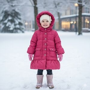 GAP Kids Red Puffer Jacket